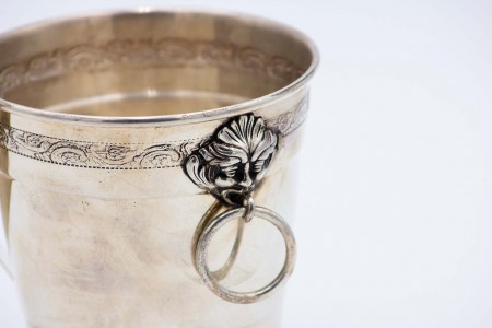  Balde para gelo em prata com relevos